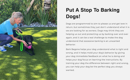 New Rechargeable Anti-Barking Device, Ultrasonic Dog Trainer & Behavior Corrector, No Shock Bark Collar Alternative, Long-Range, Effective Pet Training Tool, Safe for Dogs and Humans