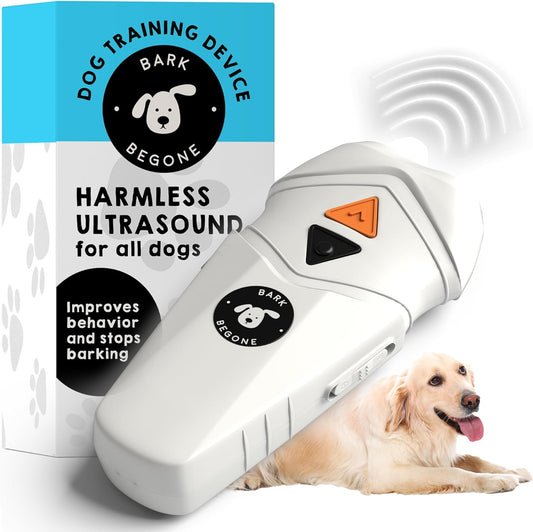 New Rechargeable Anti-Barking Device, Ultrasonic Dog Trainer & Behavior Corrector, No Shock Bark Collar Alternative, Long-Range, Effective Pet Training Tool, Safe for Dogs and Humans